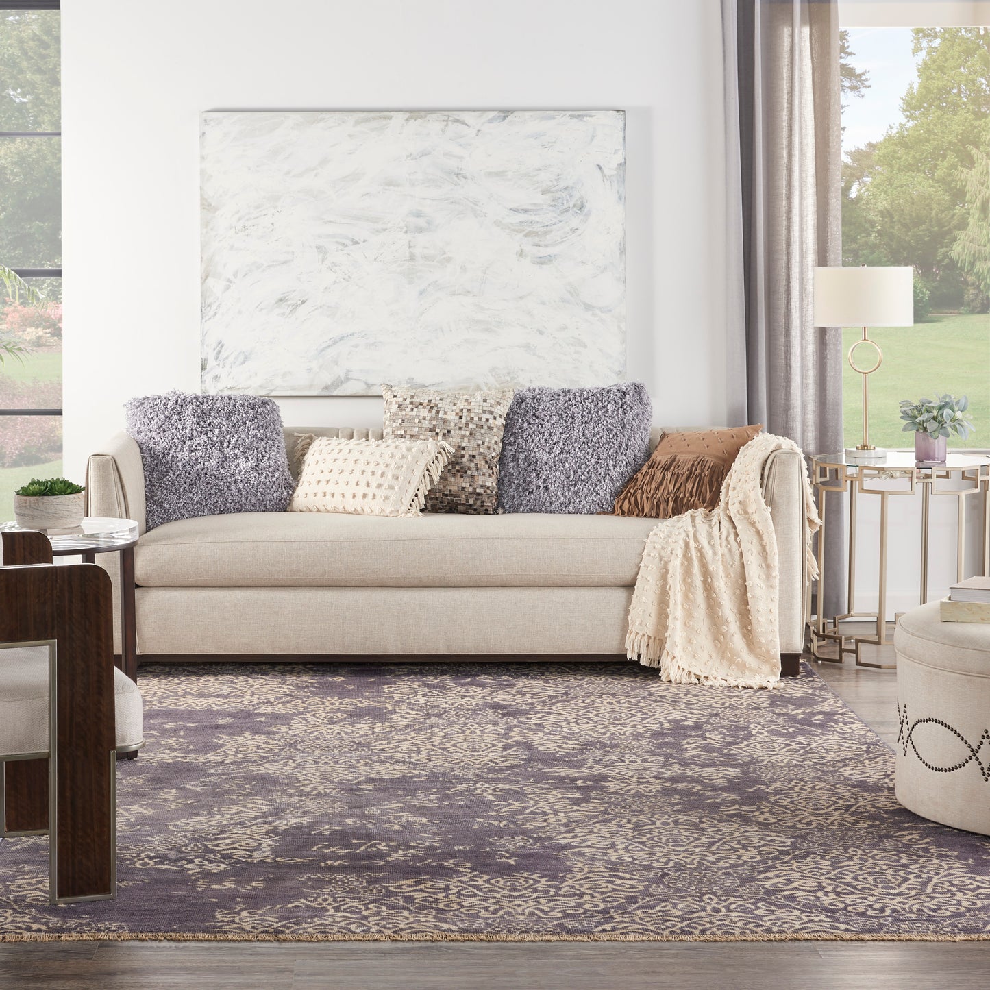 Nourison Aldora 7'9" x 9'9" Royal Vintage Indoor Rug