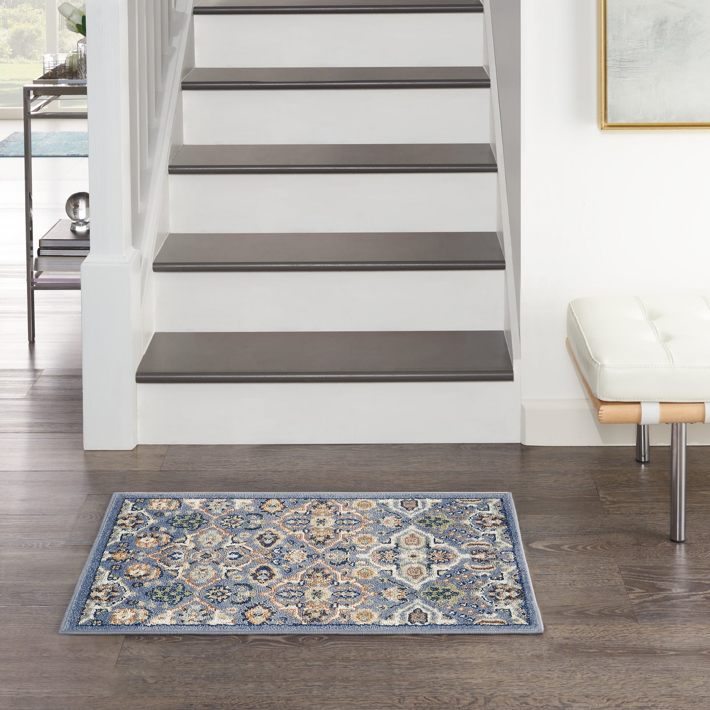 Nourison Allur 2' x 3' Light Blue Bohemian Indoor Rug