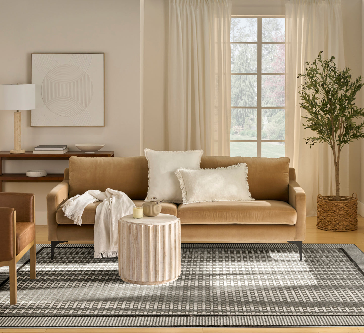 Nourison Nordic 8' x 10' Ivory Grey Modern Indoor Rug