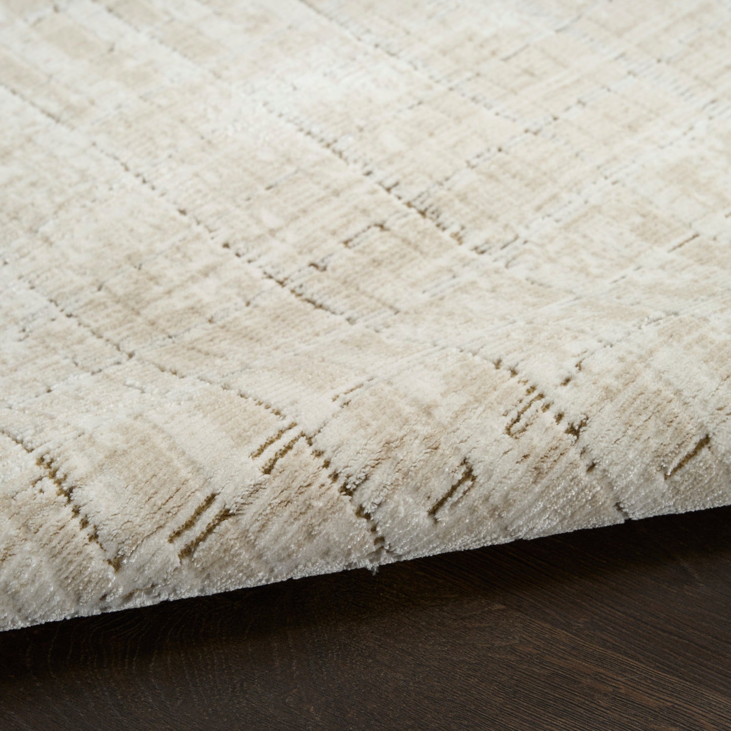 DKNY Grand Street 3'11" x 5'11" Ivory Beige Modern Indoor Rug