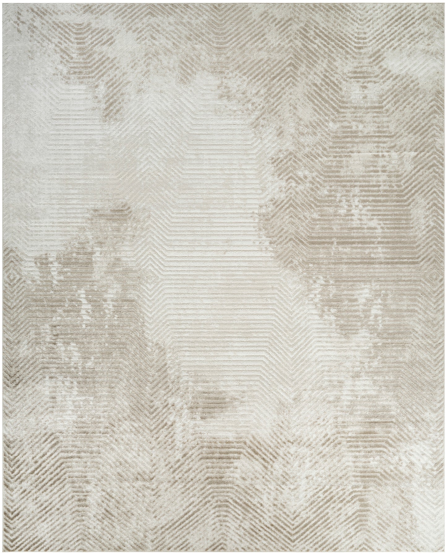 Nourison Dekor 7'10" x 9'10" Ivory Taupe Modern Indoor Rug