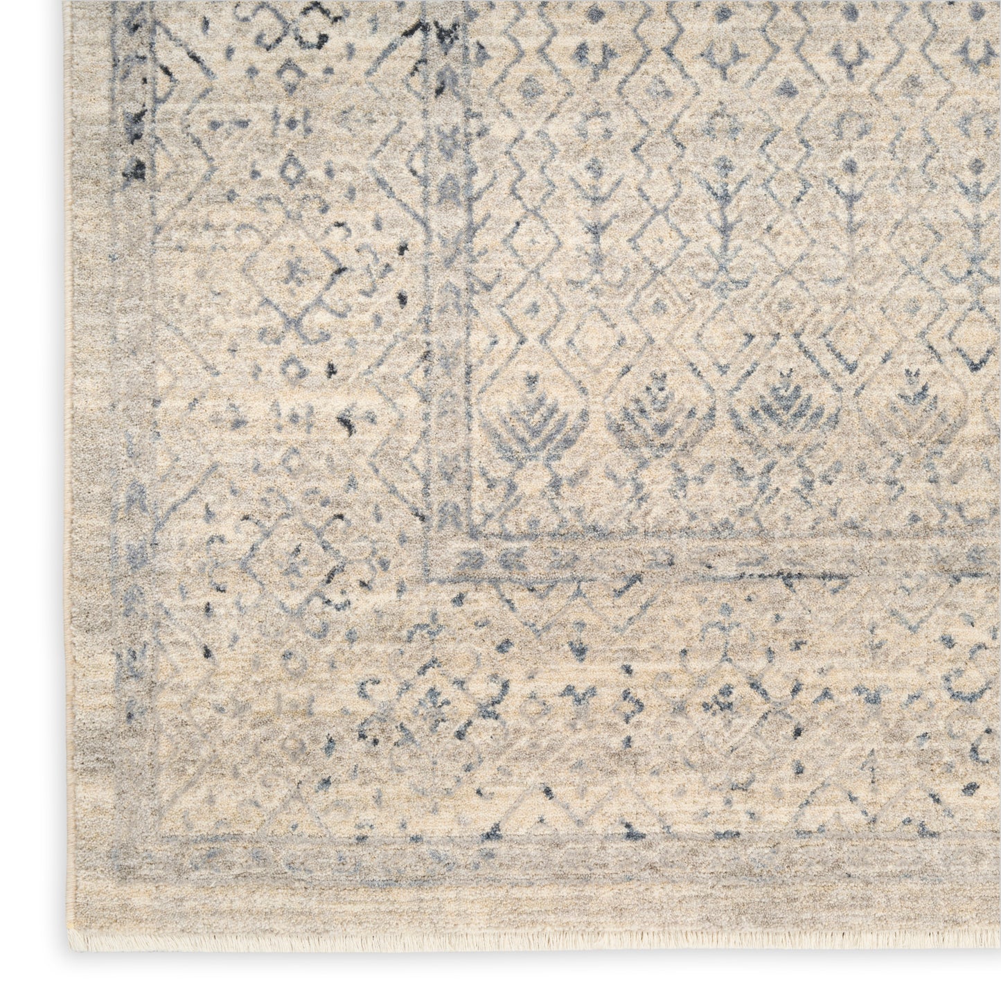 Nourison Sultana 9' x 12' Ivory Blue Vintage Indoor Rug