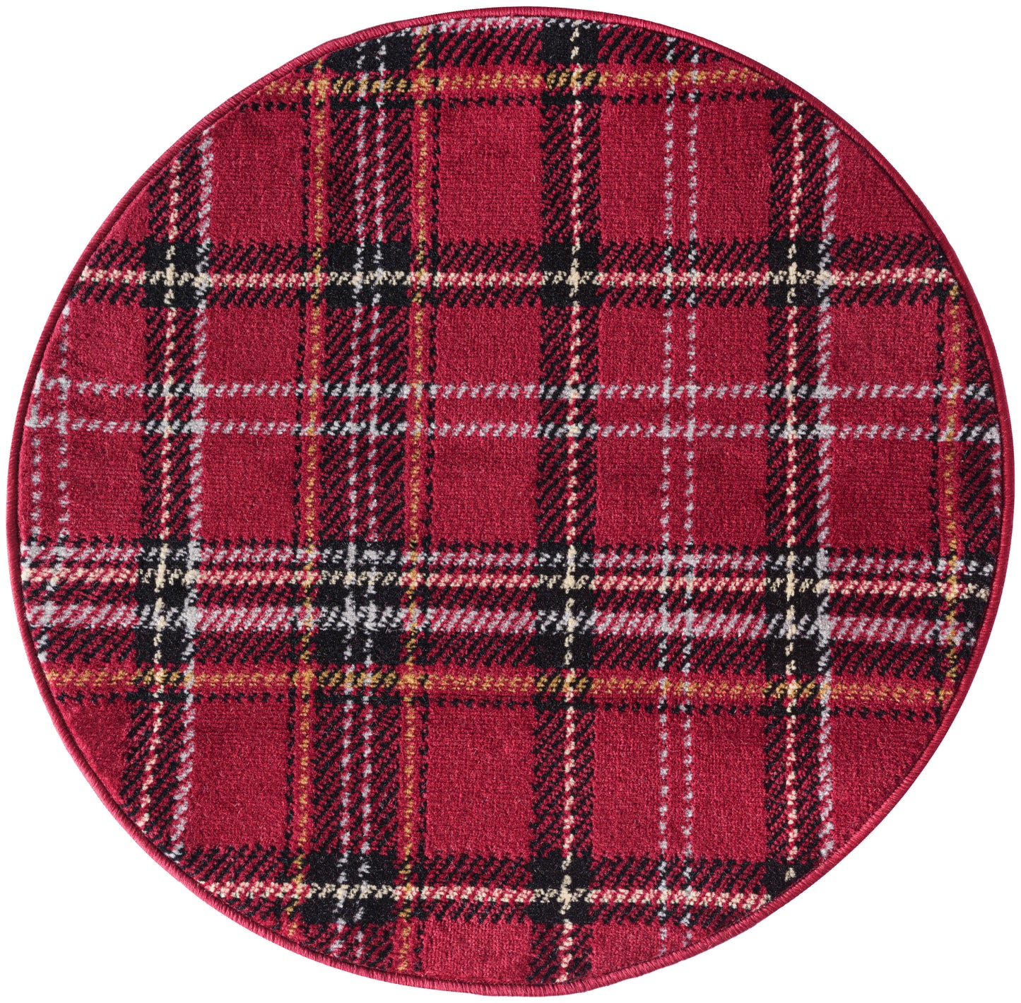 Nourison Grafix 3' x Round Red Christmas Indoor Rug