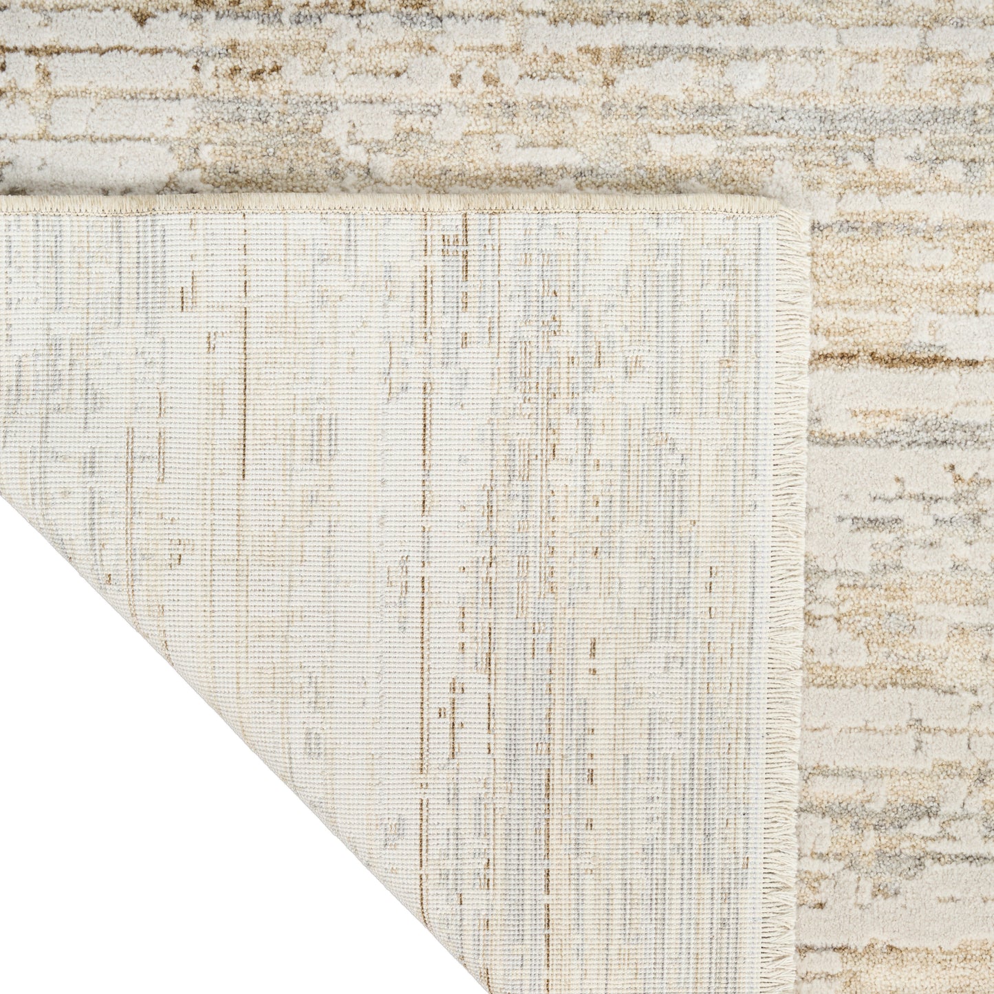 Calvin Klein CK078 Summit 5'3" x 7'9" Natural Ivory Modern Indoor Rug