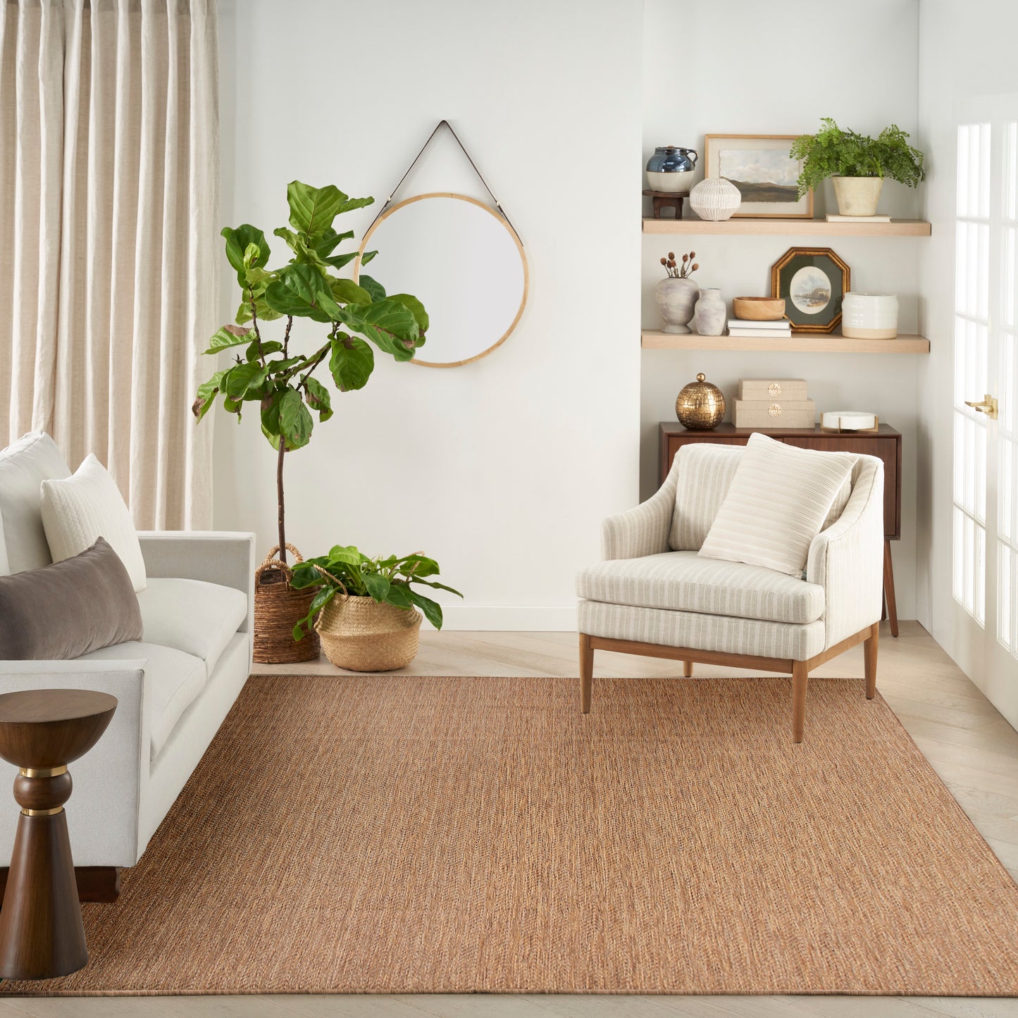 Nourison Horizon Indoor/Outdoor 10' x 14' Natural Modern Rug