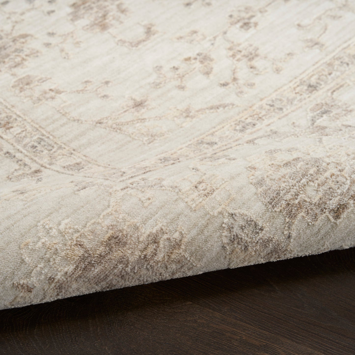 Nourison Shadows 2'2" x 12' Ivory Vintage Indoor Rug
