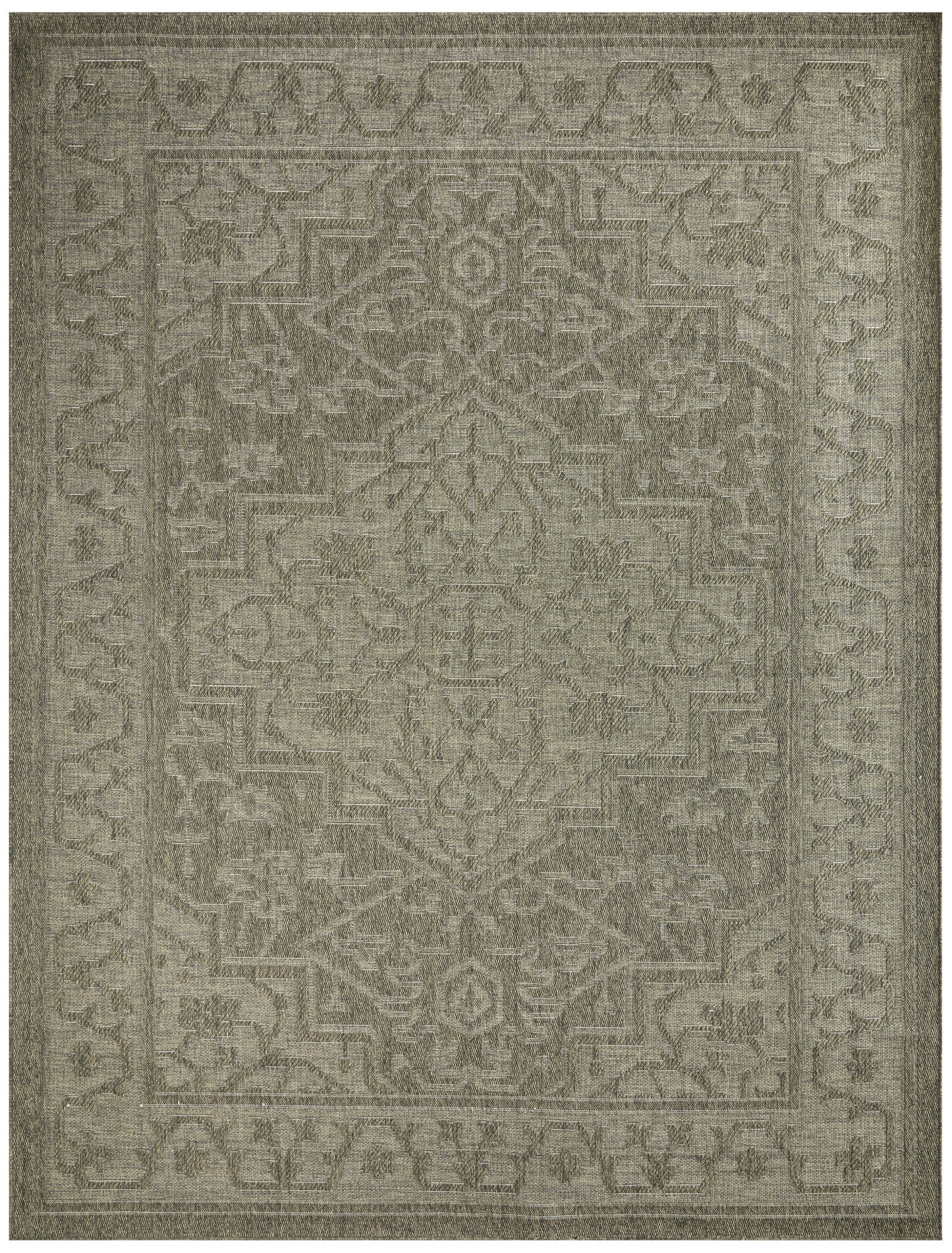 Nourison Tulum 9' x 12' Olive Outdoor Rug