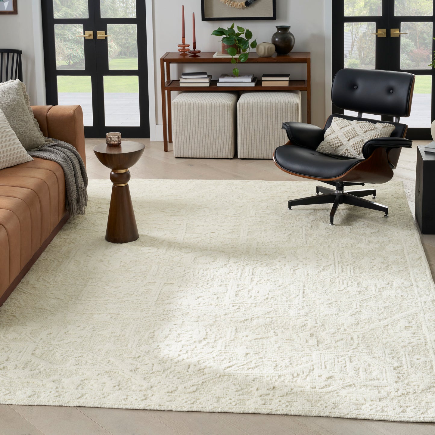 Nourison Blanco 8'6" x 11'6" Ivory Contemporary Indoor Rug