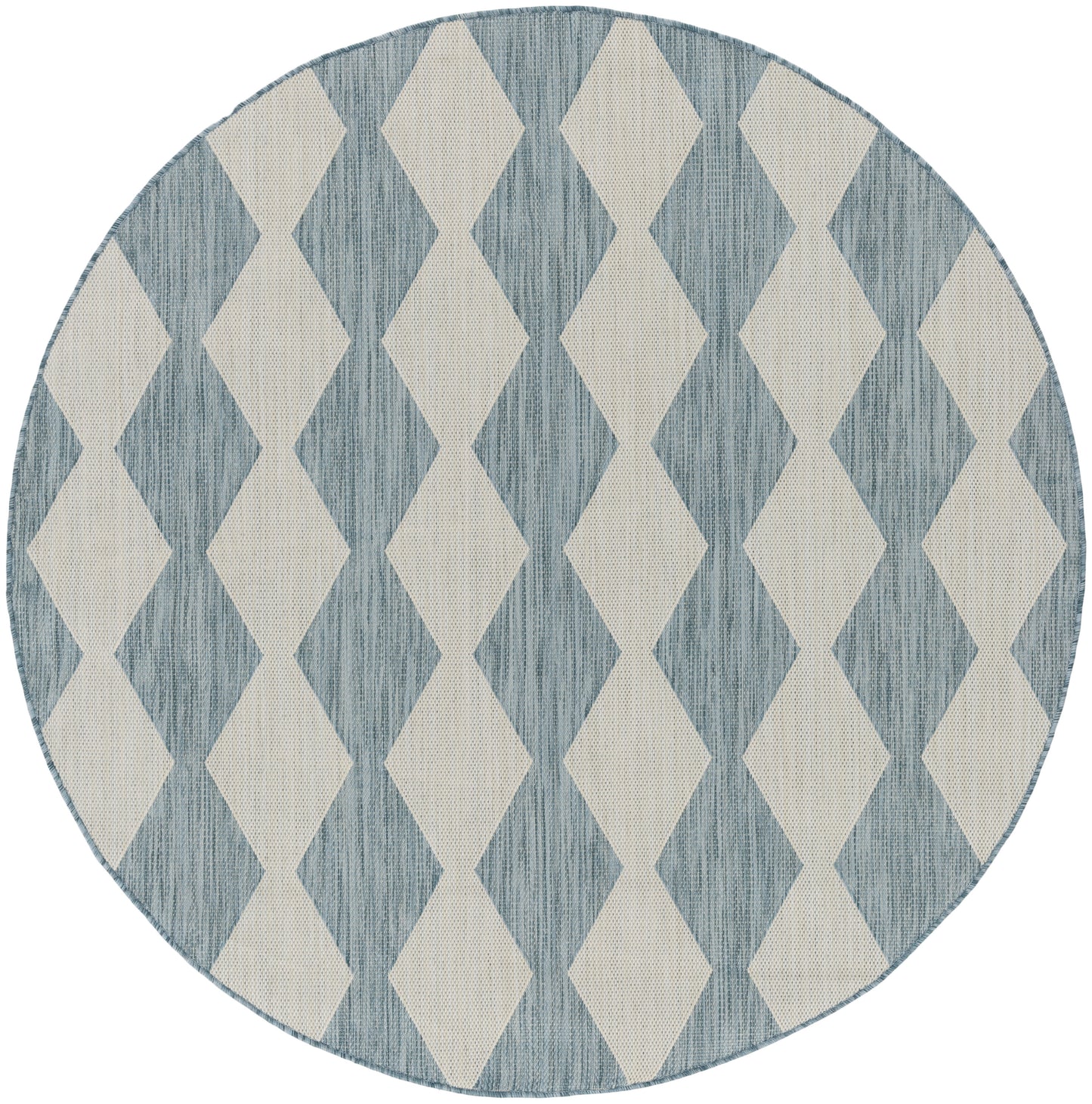 Nourison Positano 8' x Round Aqua Modern Rug