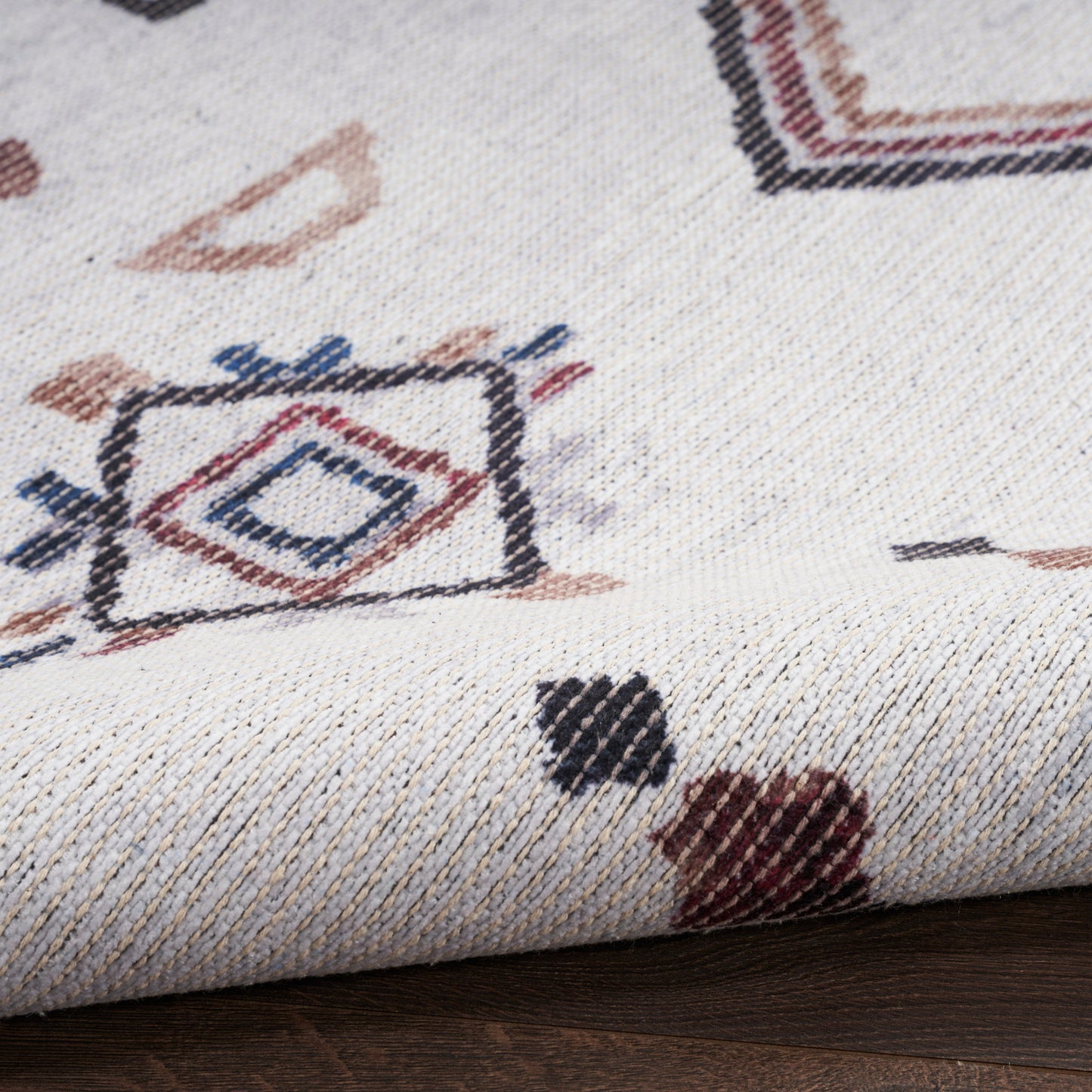 Nourison New Concept Washables 2' x 3'9" Ivory Multicolor Bohemian Indoor Rug