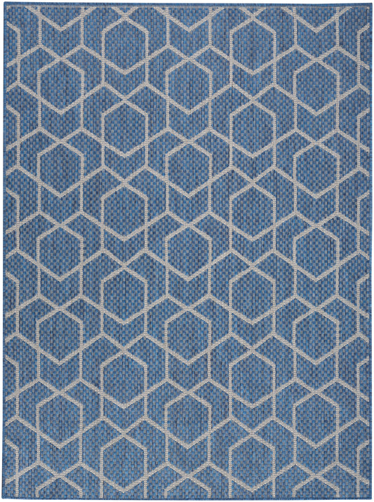 Nourison Horizon Indoor/Outdoor 6' x 9' Denim Modern Rug