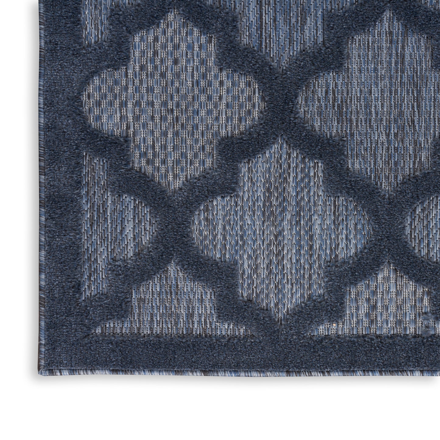 Nourison Easy Care 9' x 12' Navy Blue Modern Rug