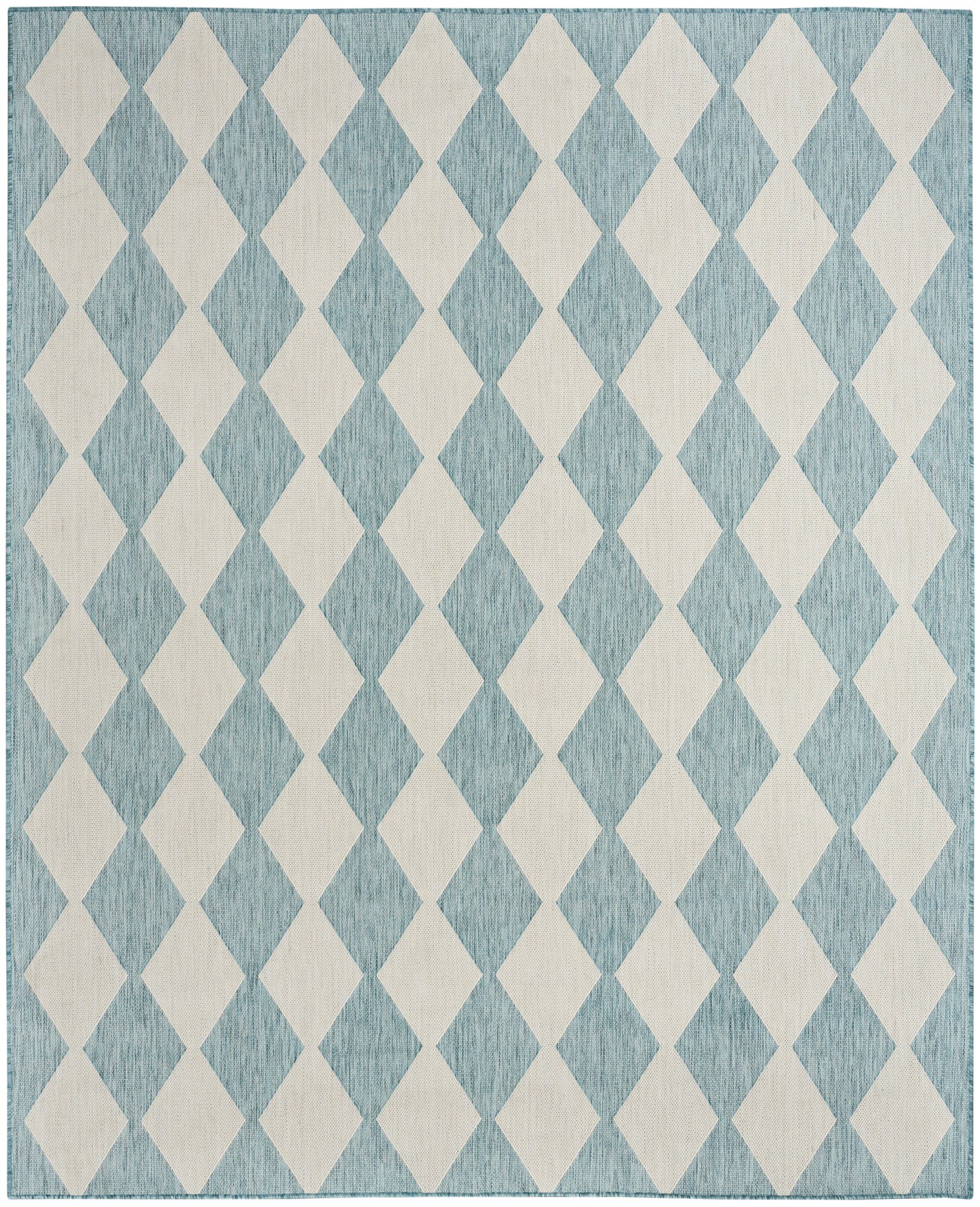 Nourison Positano 10' x 14' Aqua Modern Rug
