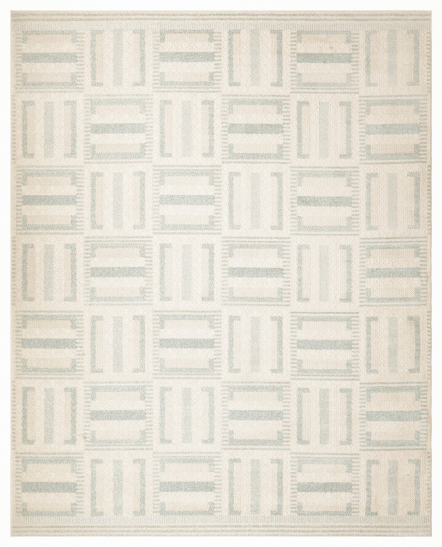Nourison Nordic 8' x 10' Ivory Blue Modern Indoor Rug