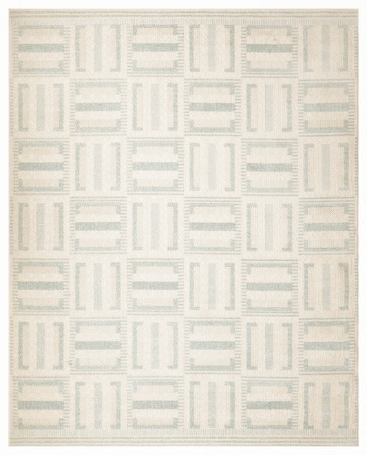 Nourison Nordic 8' x 10' Ivory Blue Modern Indoor Rug