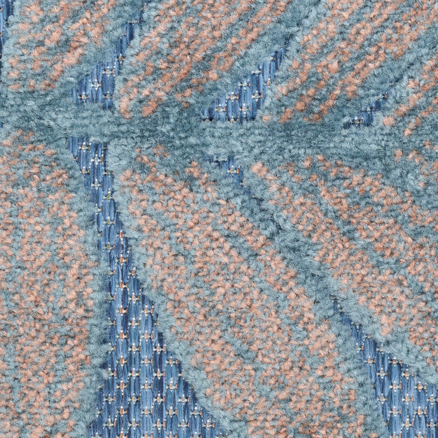 Nourison Aloha 3'6" x 5'6" Blue Rose Modern Rug