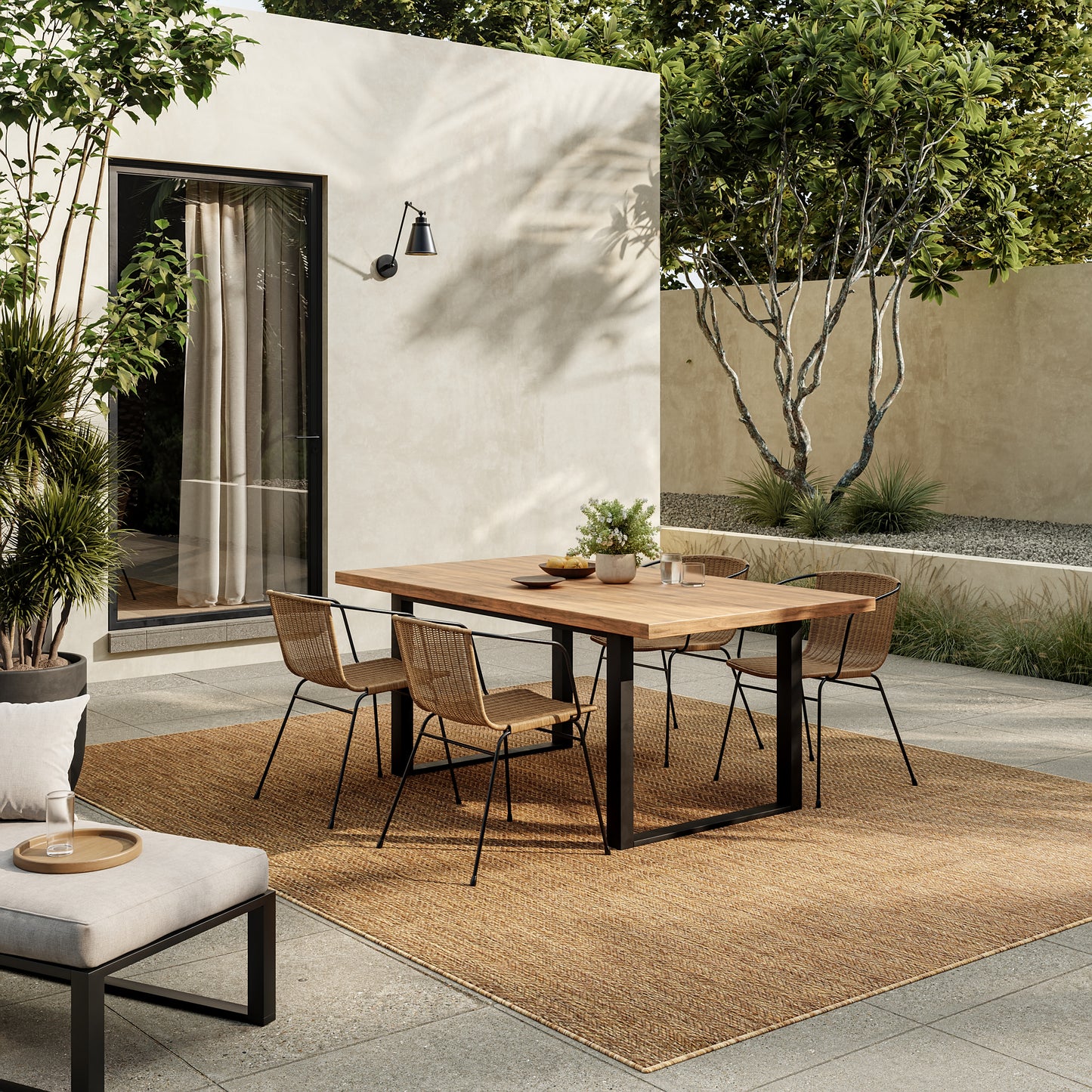 Nourison Horizon Indoor/Outdoor 6' x 9' Natural Modern Rug