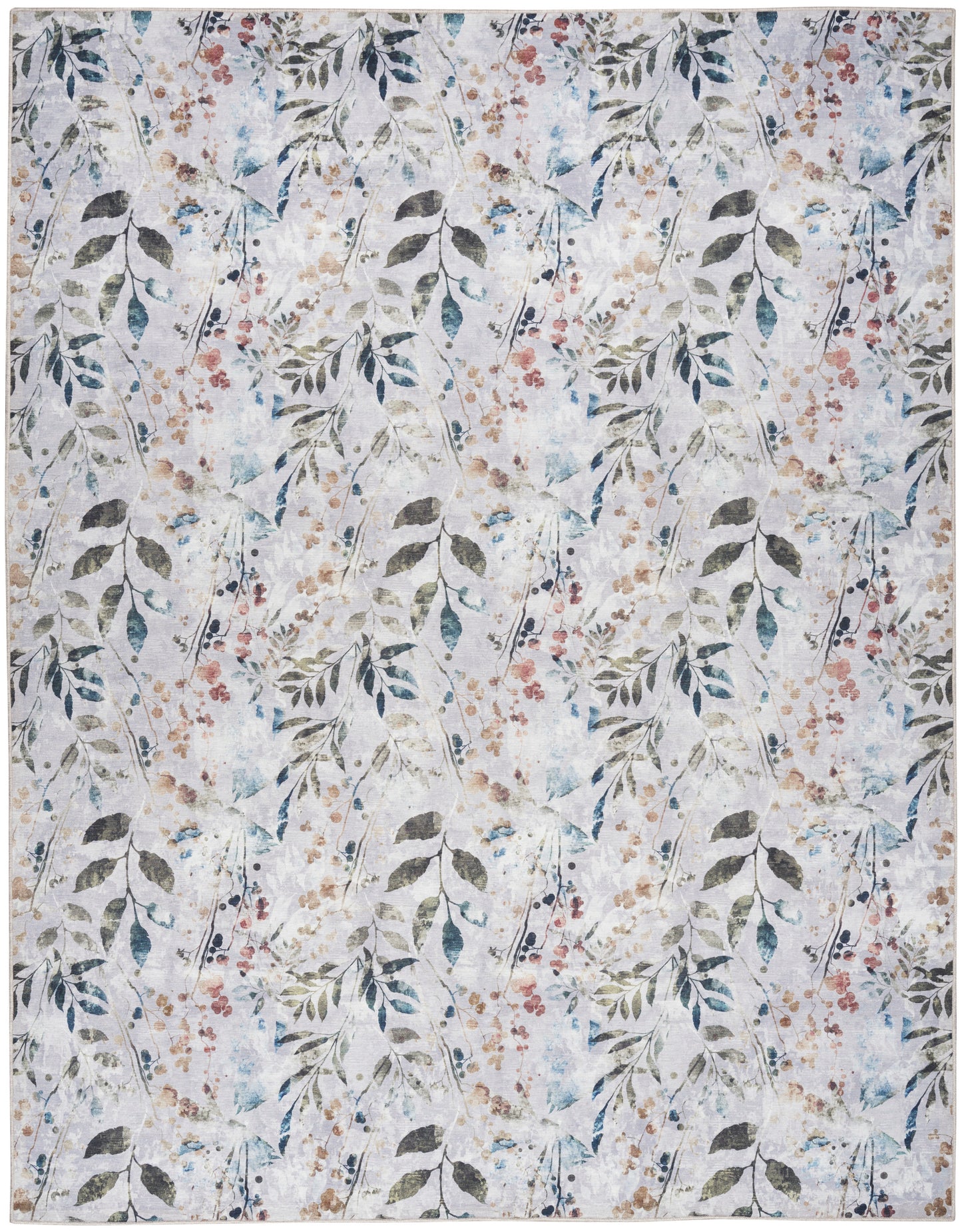 Nourison Nourison Washables 9'2" x 12' Grey Multicolor Contemporary Indoor Rug