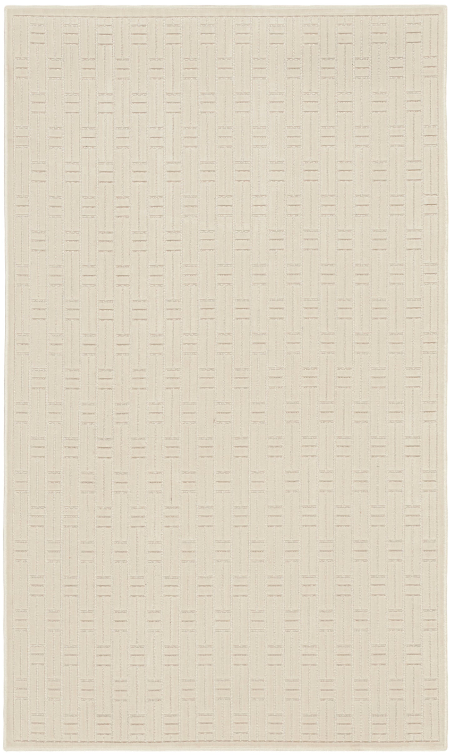 Nourison Washable Charm 2' x 3' Ivory Modern Indoor Rug
