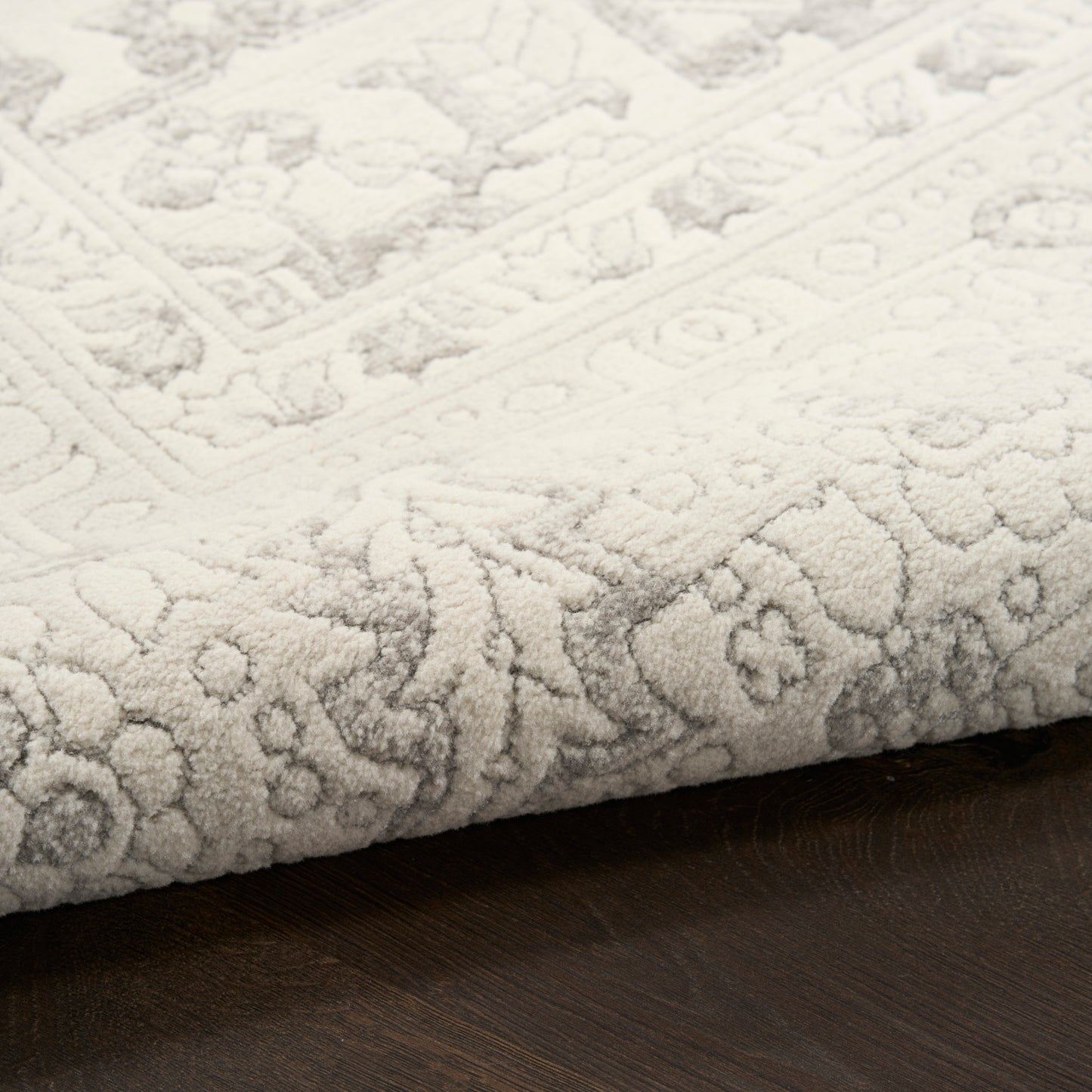 Nourison Grace 7'10" x 9'10" Grey Vintage Indoor Rug