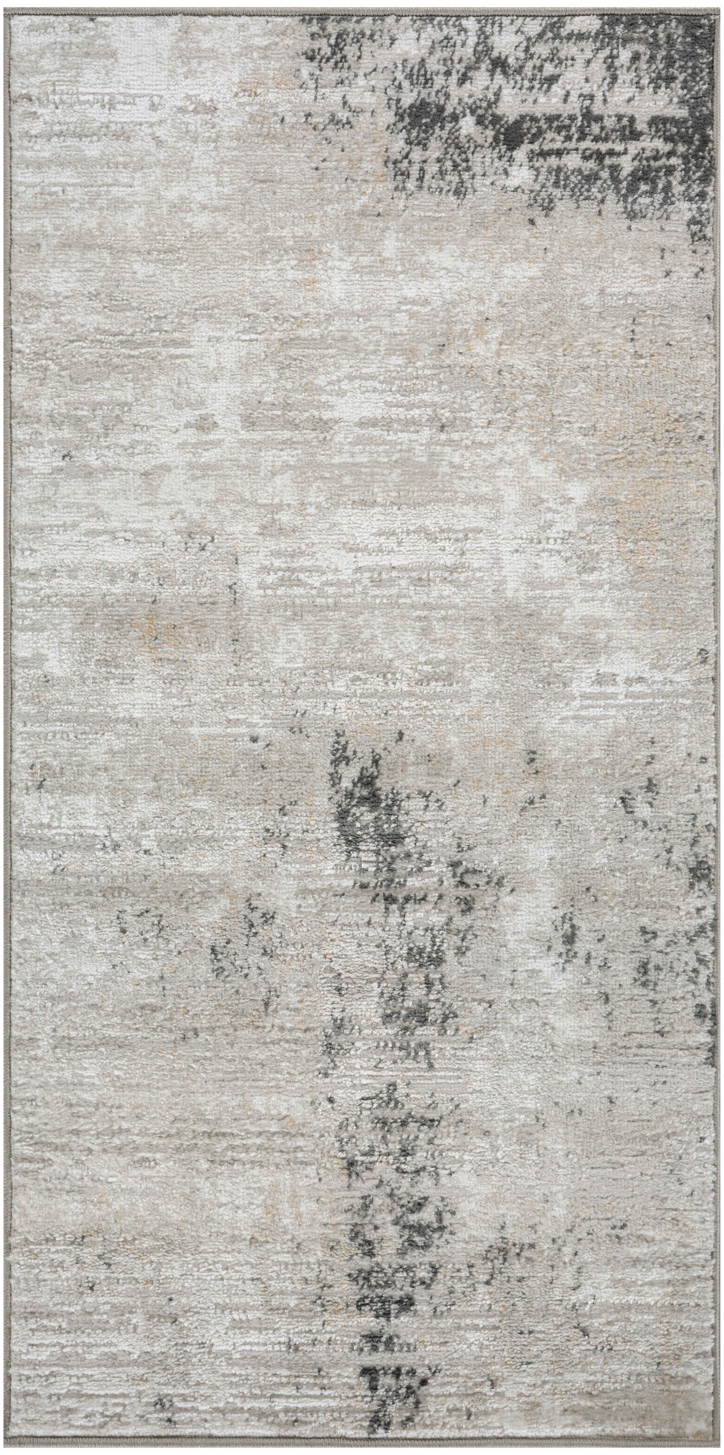 Nourison Dekor 2' x 4' Grey Charcoal Modern Indoor Rug