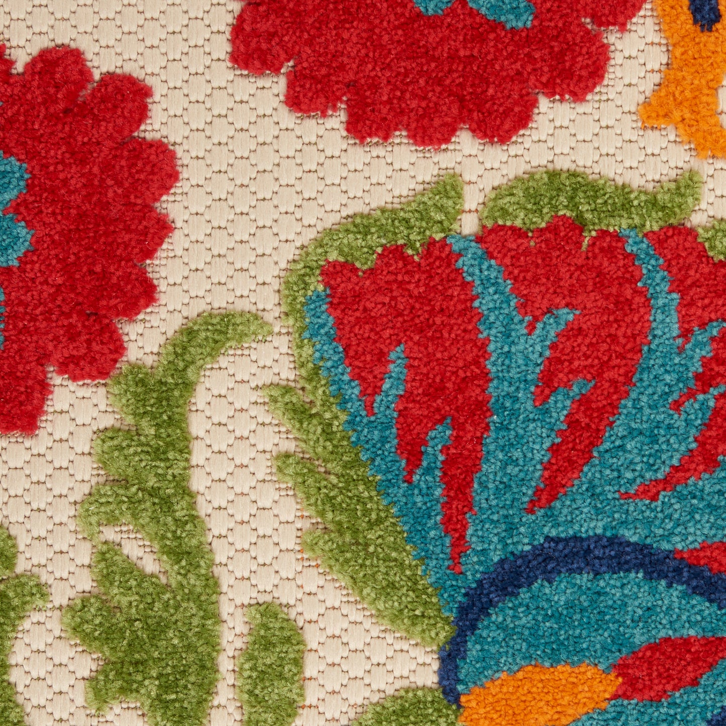 Nourison Aloha 2' x 3' Red Multicolor Transitional Rug