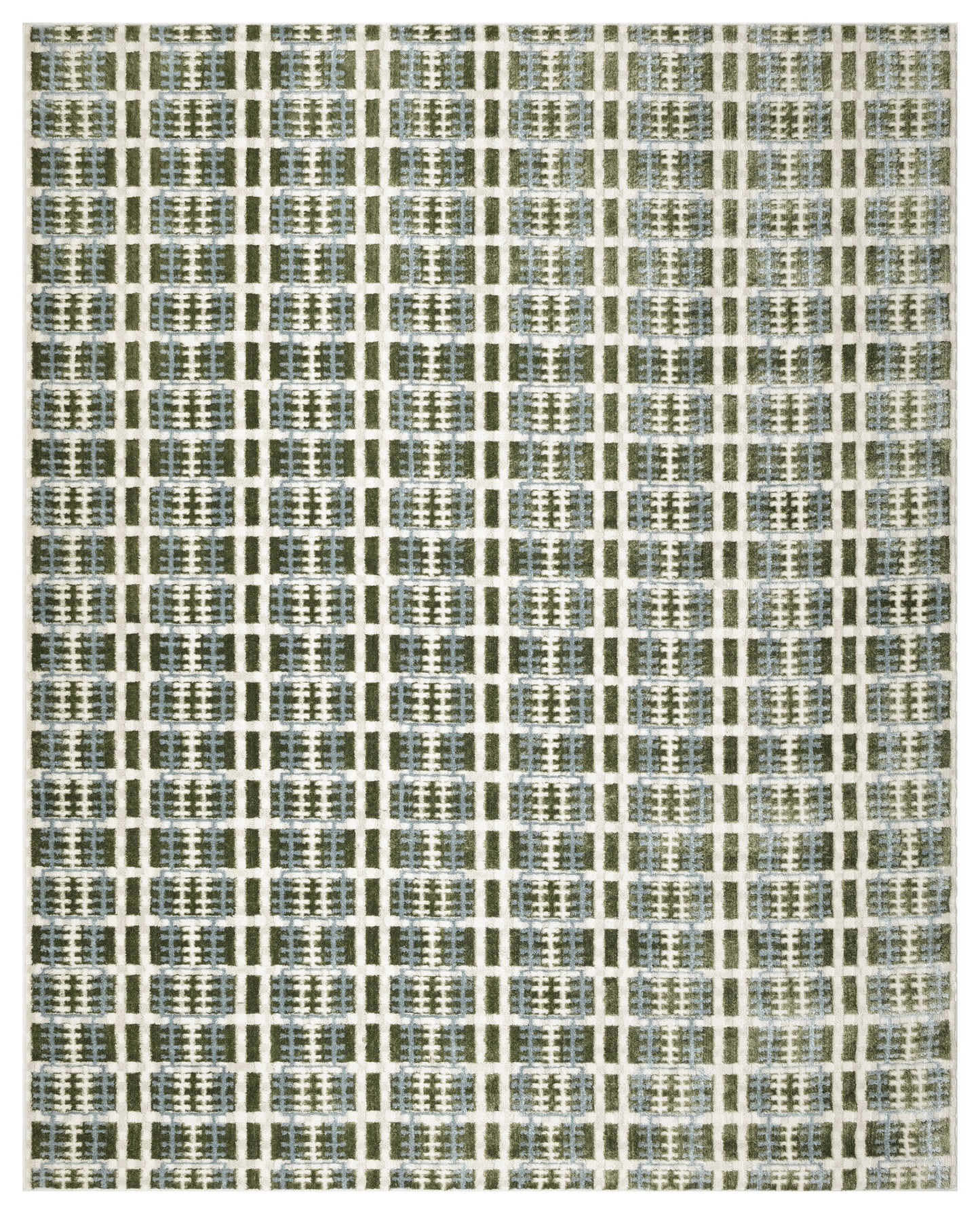 Nourison Nordic 8' x 10' Blue Green Modern Indoor Rug