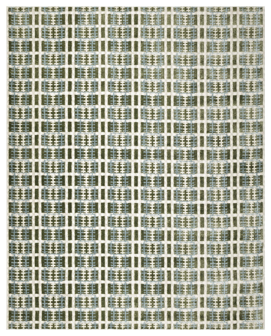 Nourison Nordic 8' x 10' Blue Green Modern Indoor Rug