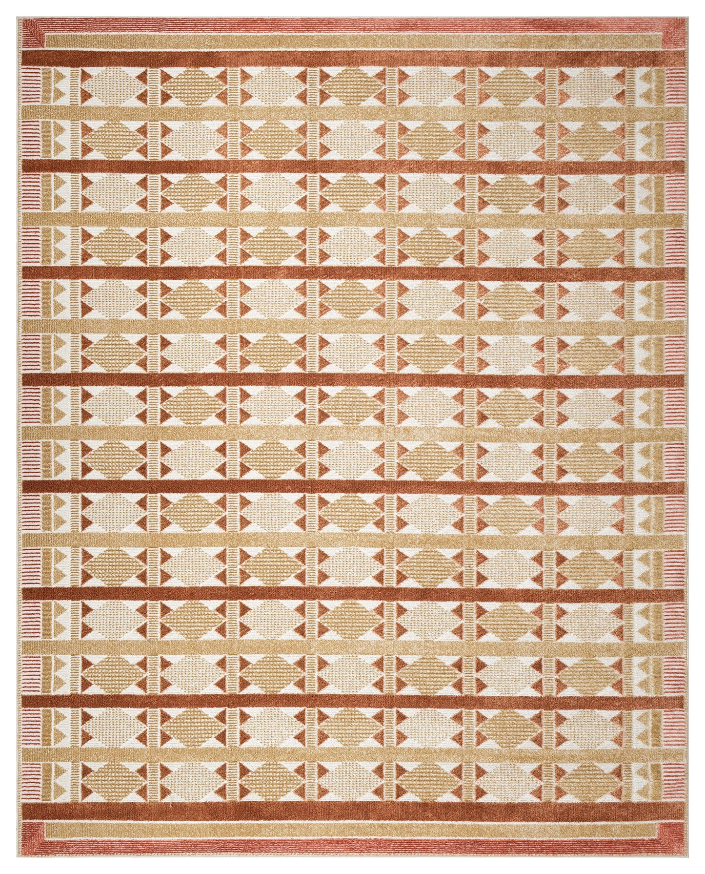 Nourison Nordic 8' x 10' Rust Modern Indoor Rug