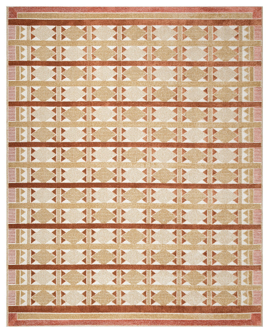 Nourison Nordic 8' x 10' Rust Modern Indoor Rug