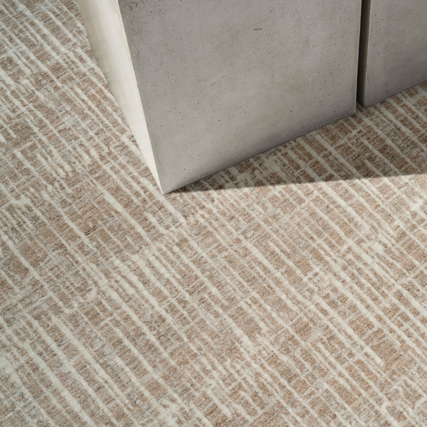 Calvin Klein CK079 Notes 7'10" x 9'10" Ivory Grey Modern Indoor Rug