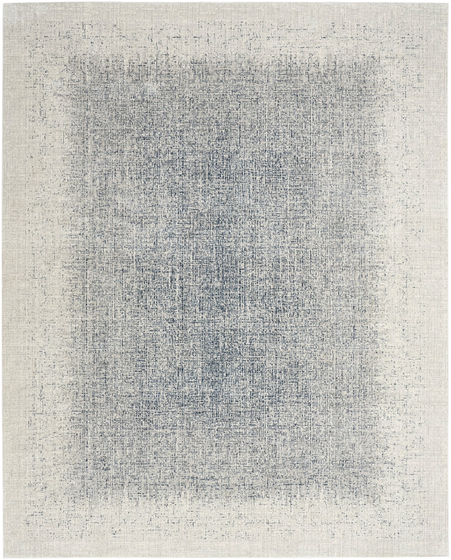 DKNY Grand Street 7'10" x 9'10" Ivory Blue Modern Indoor Rug