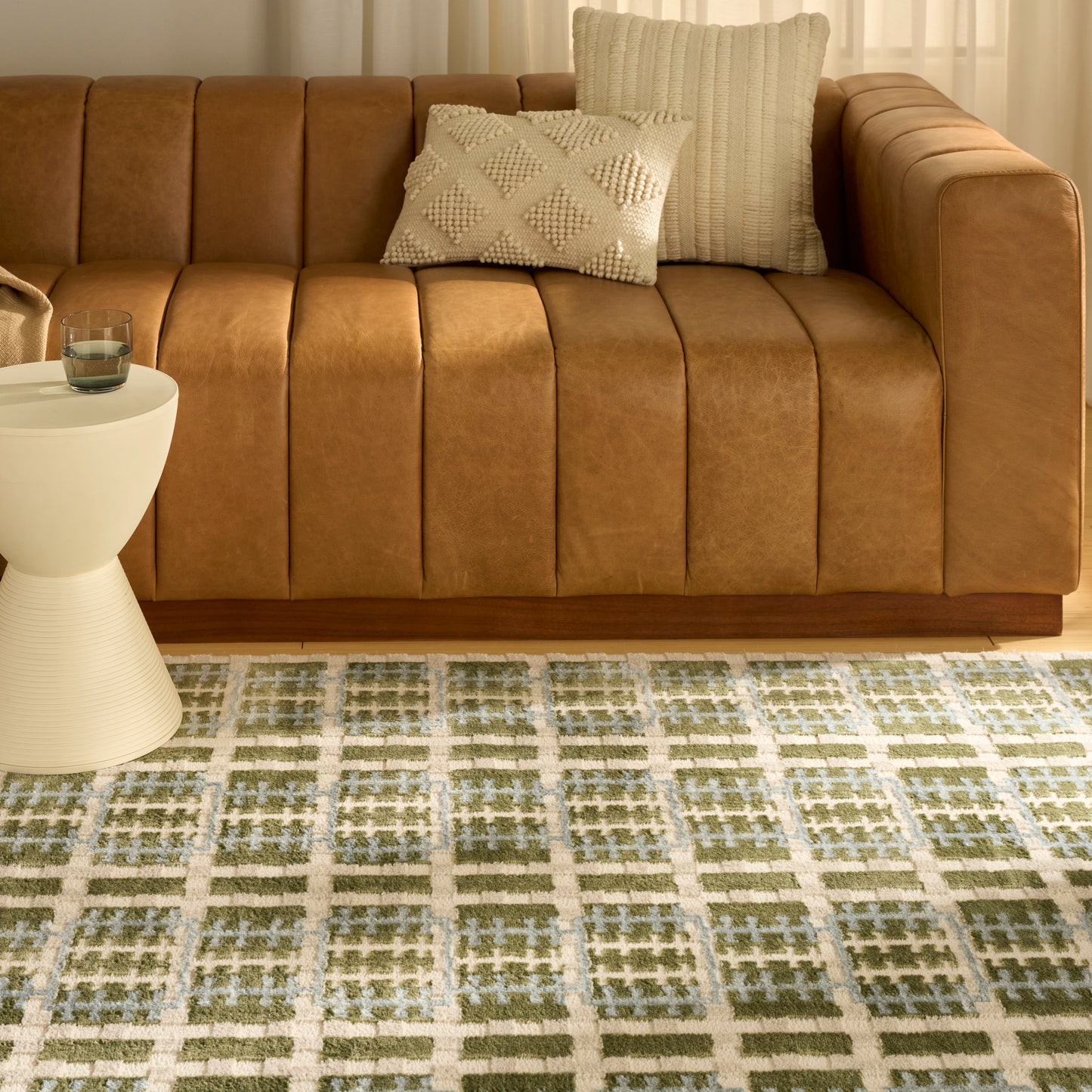 Nourison Nordic 4' x 6' Blue Green Modern Indoor Rug