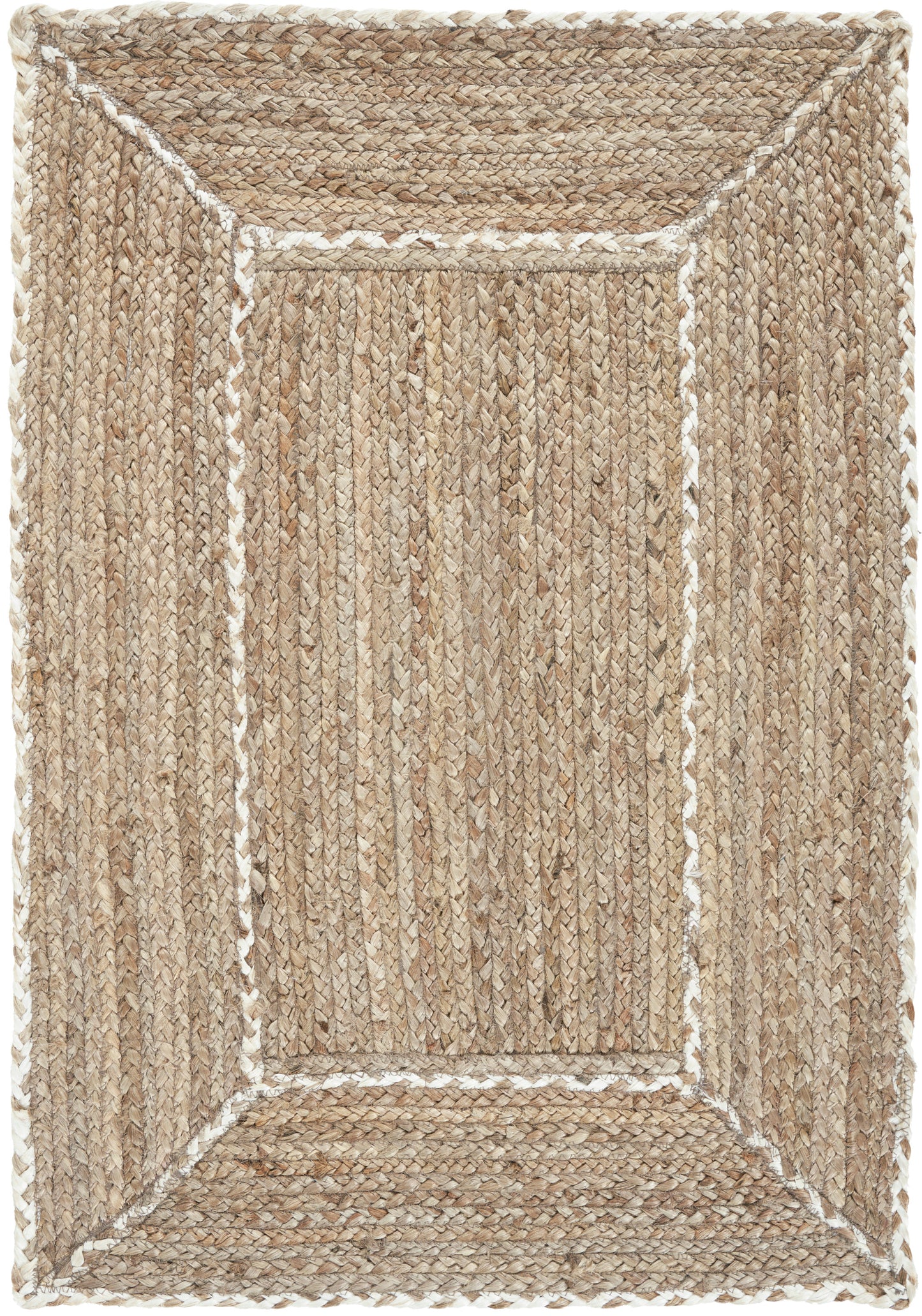 Nourison Terrazzo Jute 2' x 3' Natural Grey Farmhouse Indoor Rug