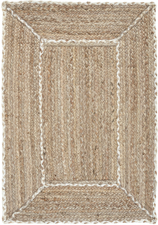 Nourison Terrazzo Jute 2' x 3' Natural Grey Farmhouse Indoor Rug