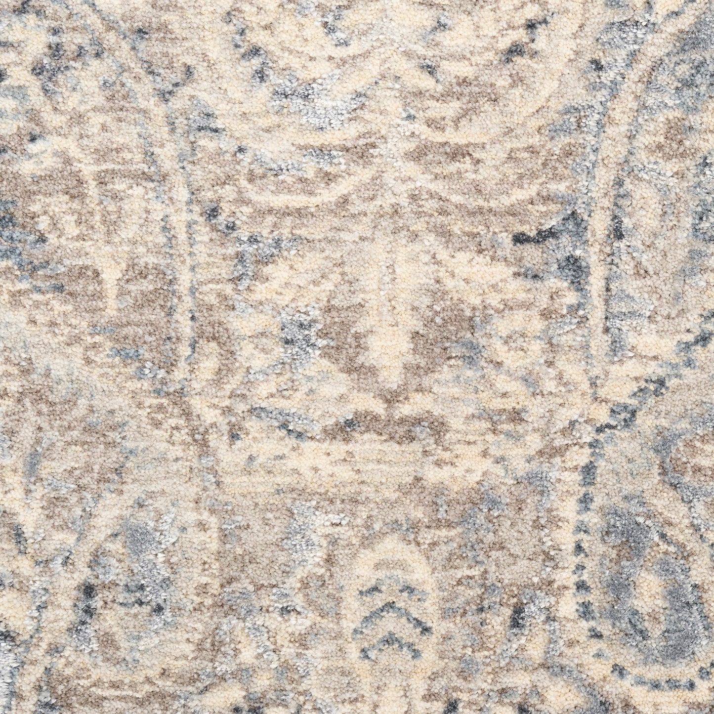 Nourison Sultana 7'10" x 10'2" Grey Blue Vintage Indoor Rug