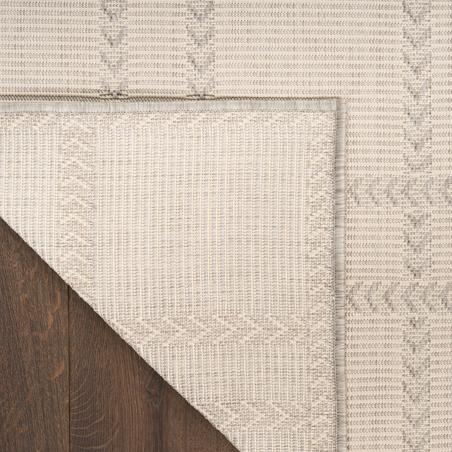 Nourison Horizon Indoor/Outdoor 4' x 6' Grey Modern Rug