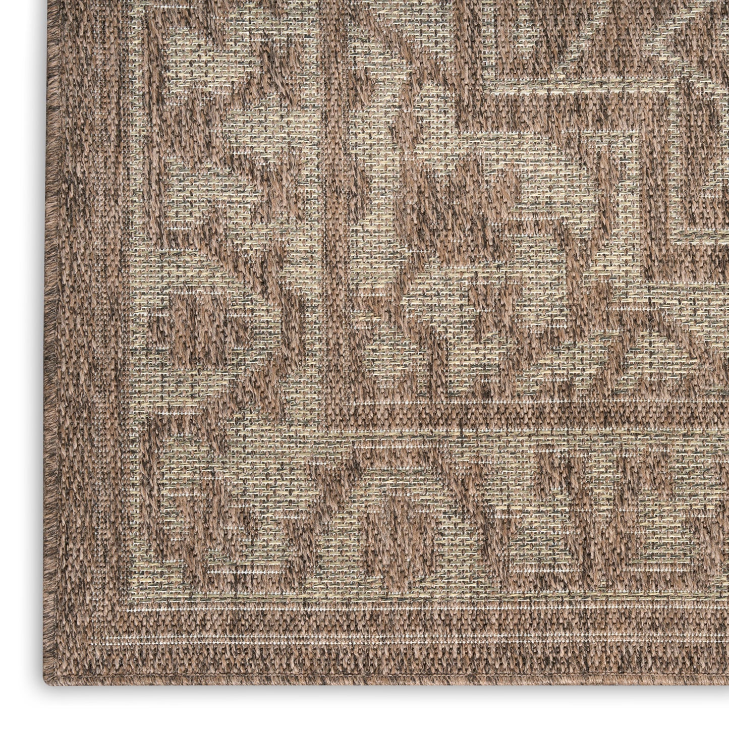 Nourison Tulum 9' x 12' Brown Outdoor Rug