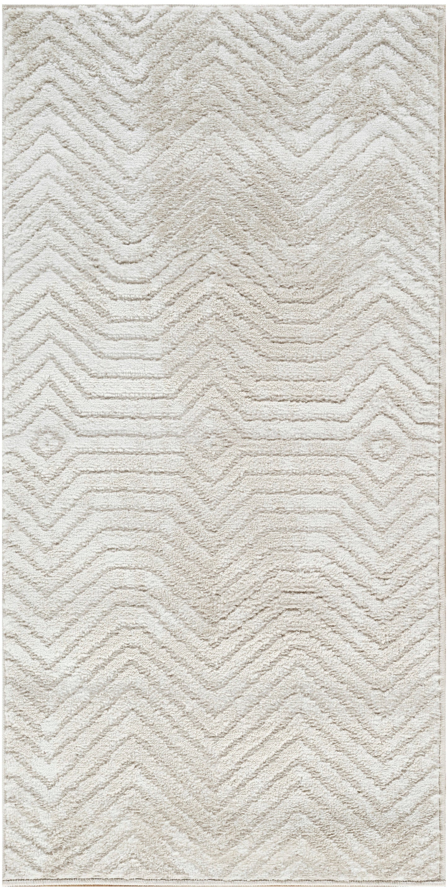 Nourison Dekor 2' x 4' Ivory Beige Modern Indoor Rug