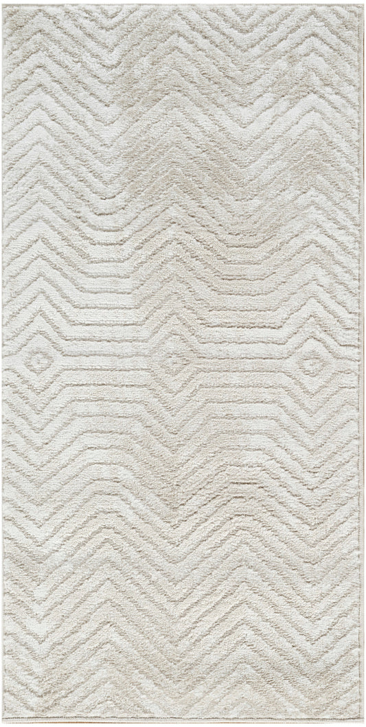 Nourison Dekor 2' x 4' Ivory Beige Modern Indoor Rug