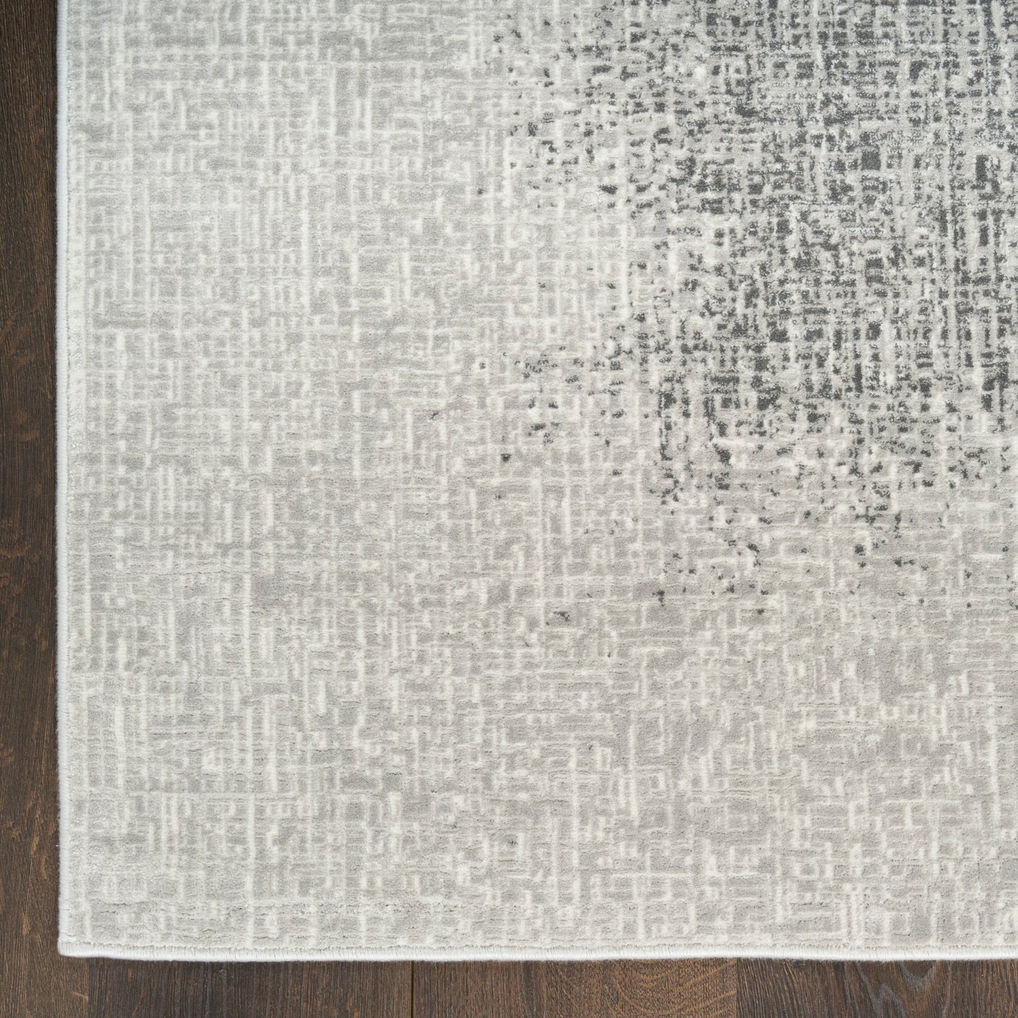 DKNY Grand Street 2'2" x 10' Light Grey Modern Indoor Rug