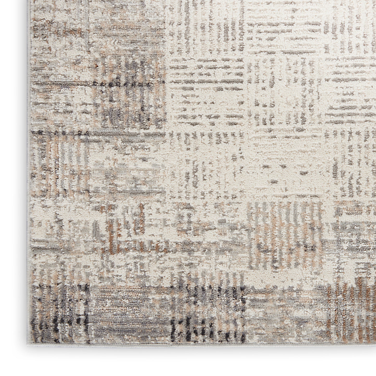 Nourison Elation 9' x 12' Ivory Grey Modern Indoor Rug