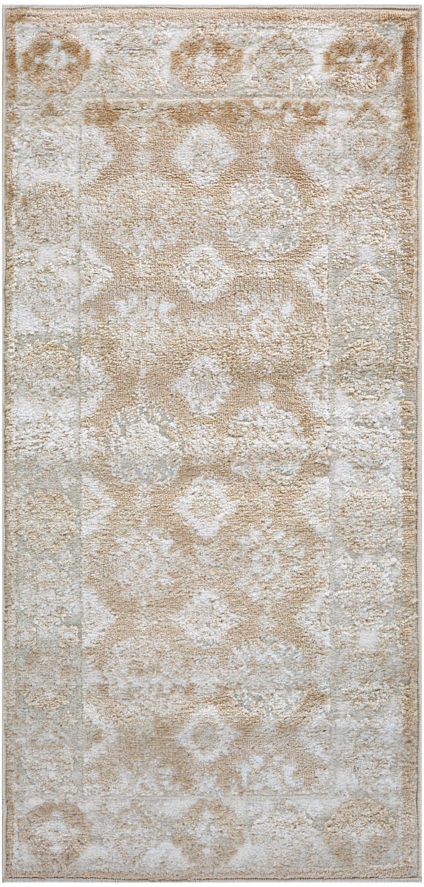 Nourison Dekor 2' x 4' Cream Beige Vintage Indoor Rug