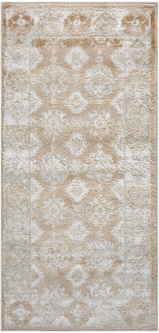 Nourison Dekor 2' x 4' Cream Beige Vintage Indoor Rug