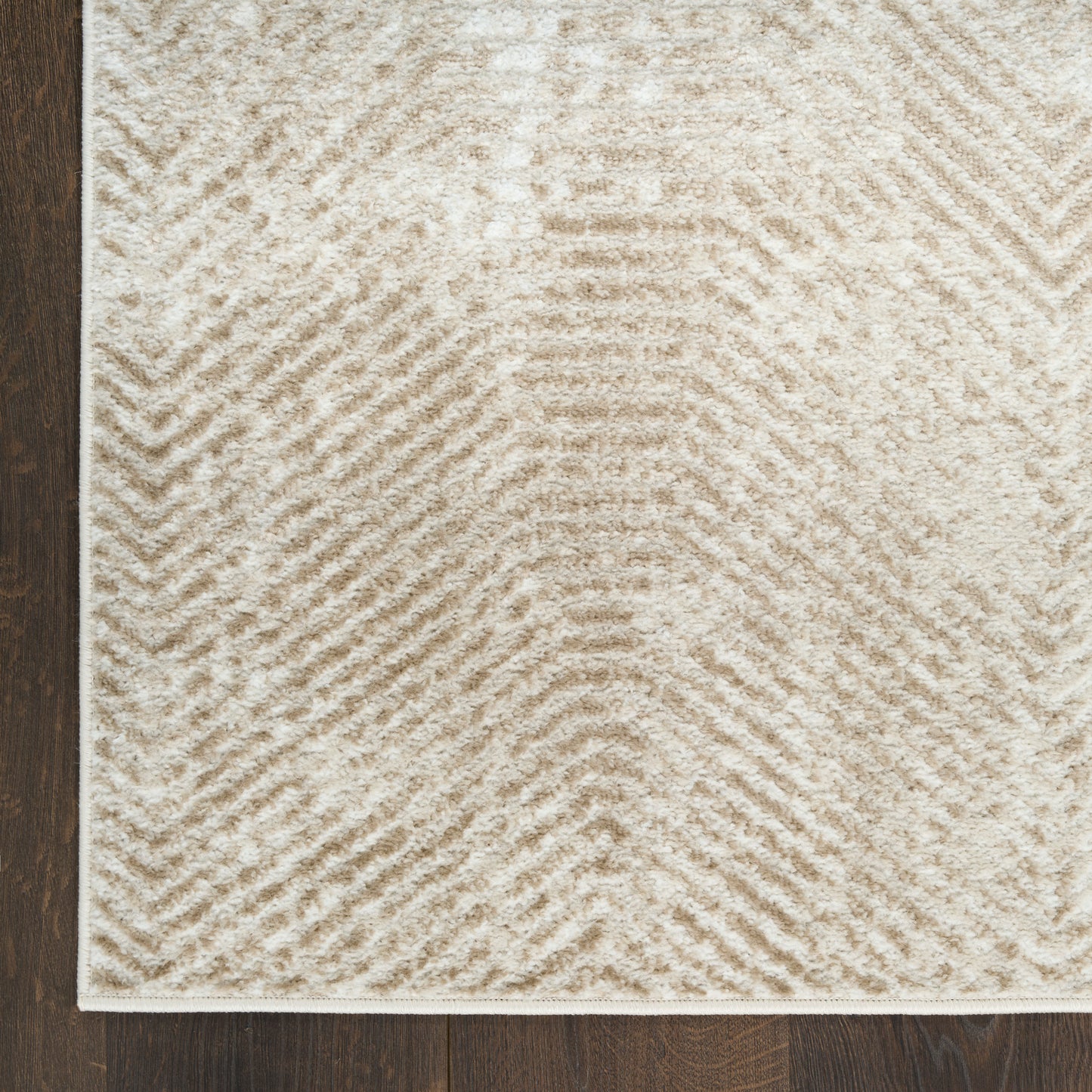 Nourison Dekor 4' x 6' Ivory Taupe Modern Indoor Rug