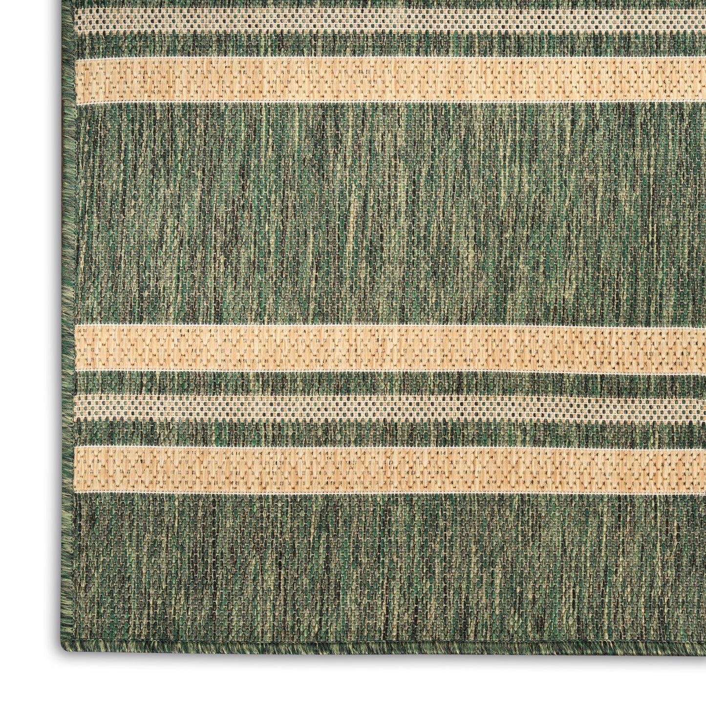 Nourison Horizon Indoor/Outdoor 4' x 6' Green Modern Rug