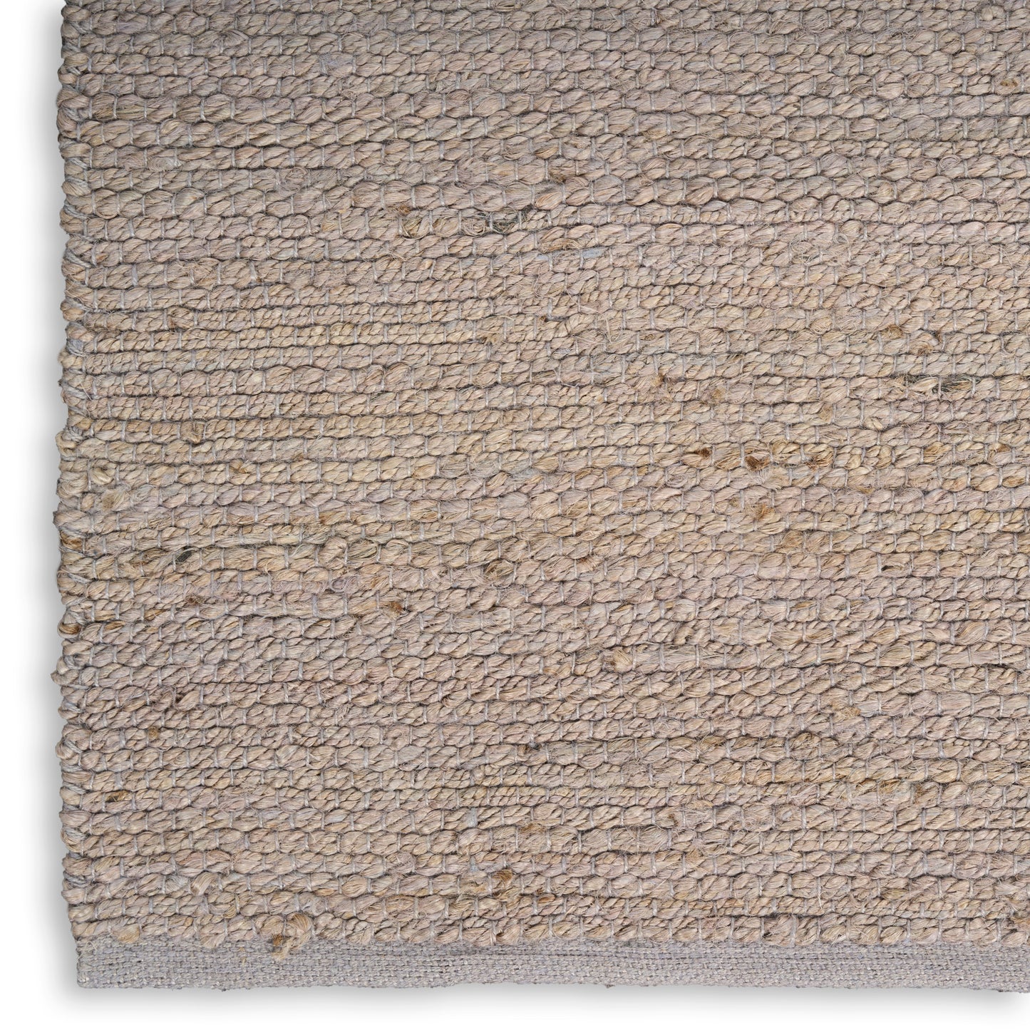Nourison Natural Jute 6' x 9' Grey Farmhouse Indoor Rug