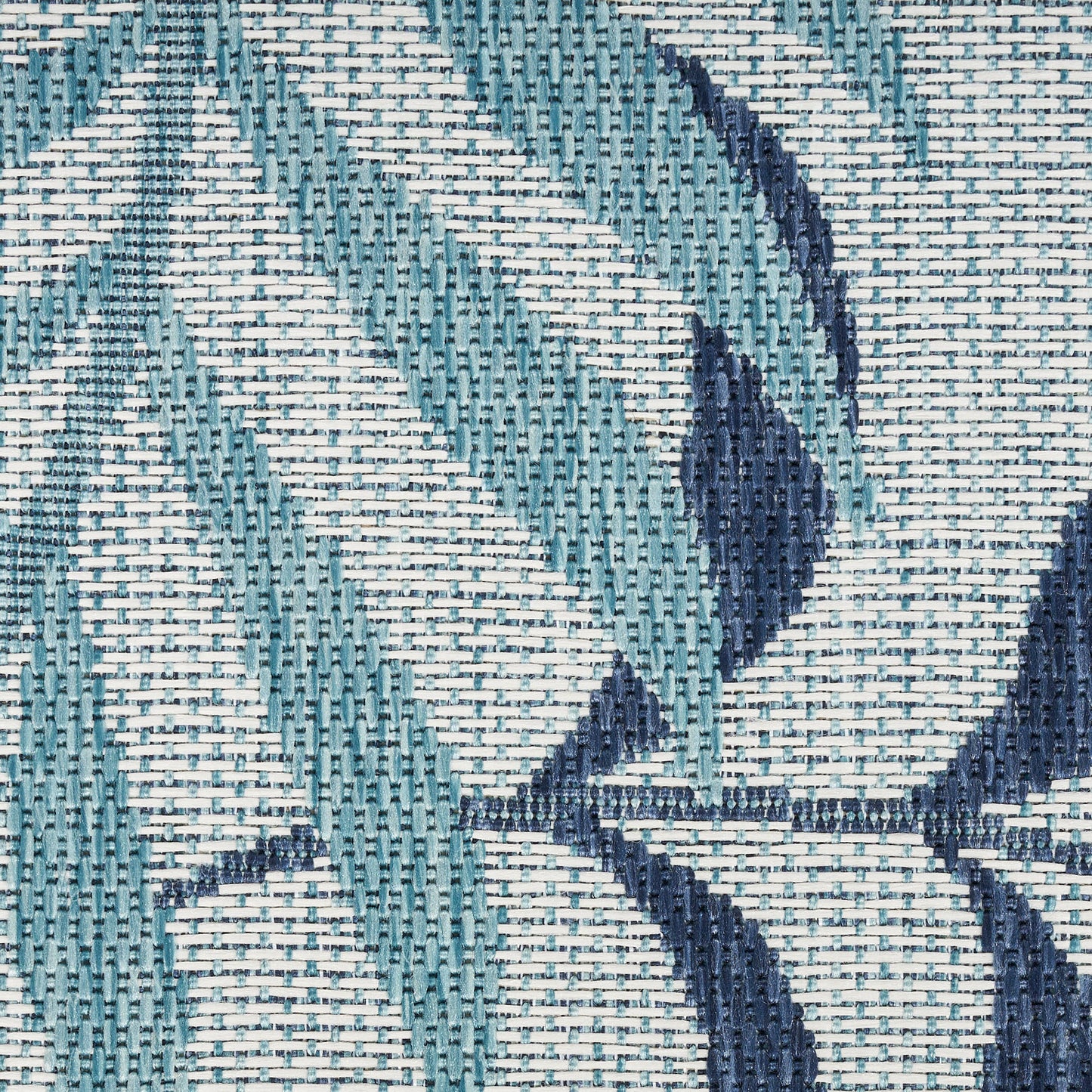 Nourison Garden Oasis 2' x 6' Blue Tropical Rug