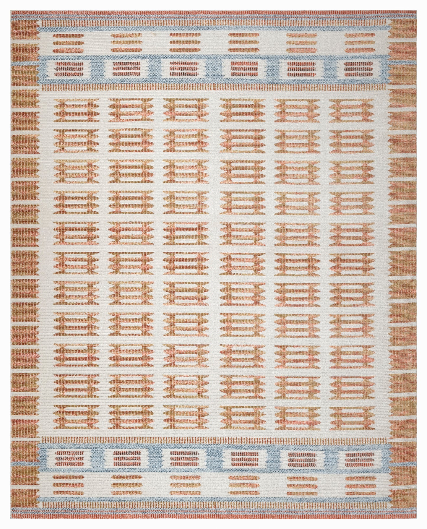 Nourison Nordic 8' x 10' Ivory Rust Modern Indoor Rug