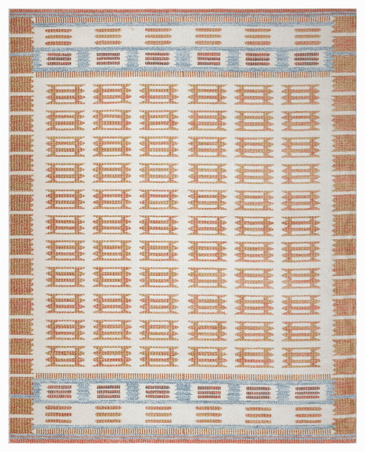Nourison Nordic 8' x 10' Ivory Rust Modern Indoor Rug